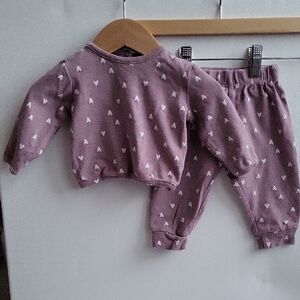 Purple Heart Baby Outfit